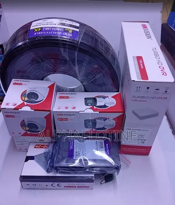 Hikvision 2MP Dome /Bullet Cameras 4 PCS Complete CCTV