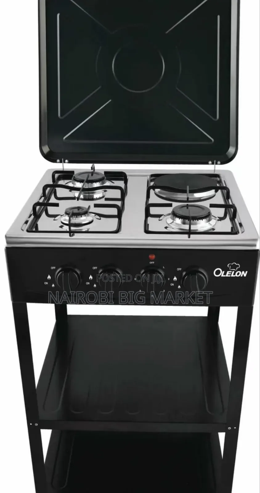 Olelon 3+1 Standing Cooker With Shelves