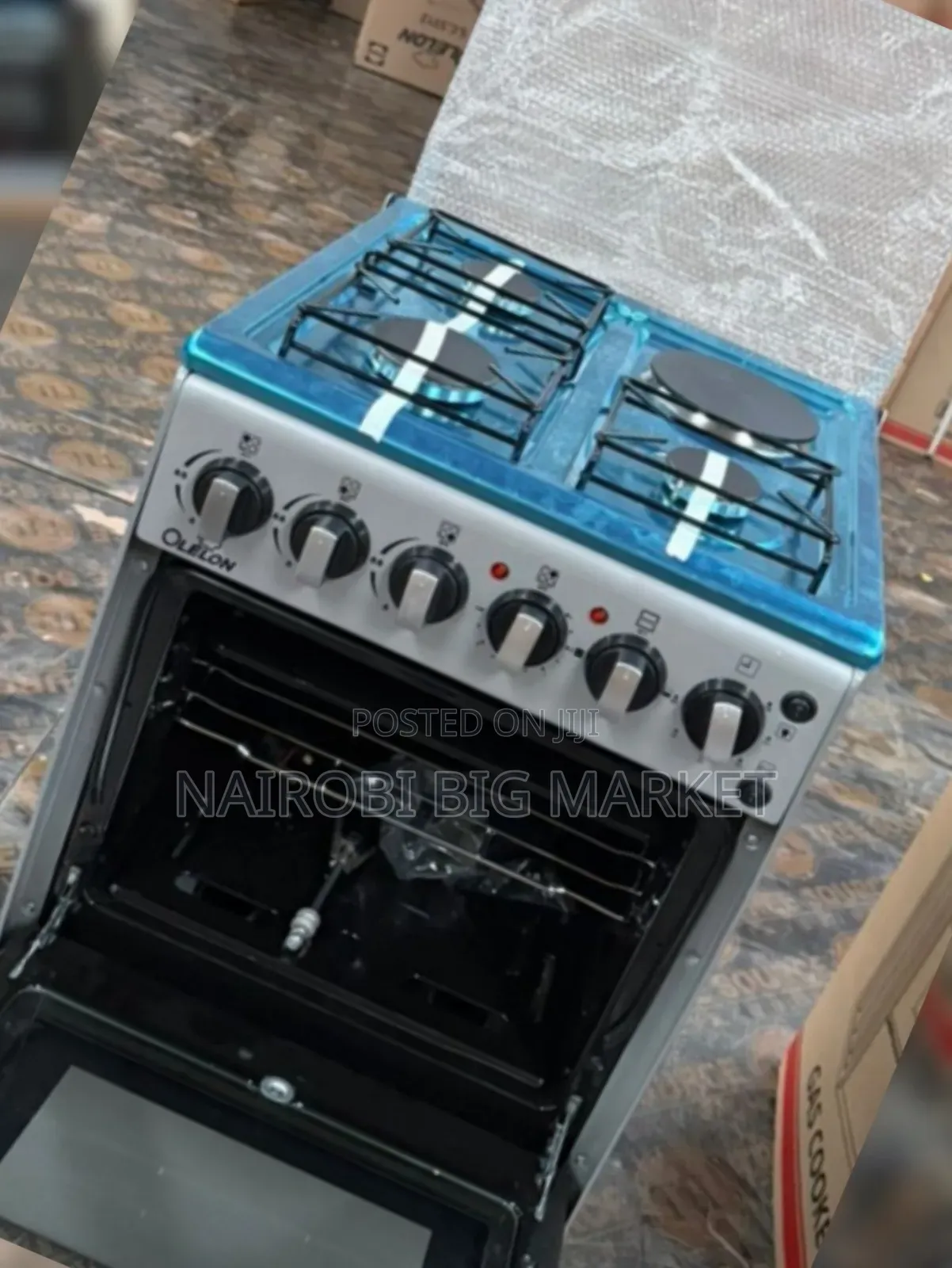 3+1 Olelon Silver Standing Cooker