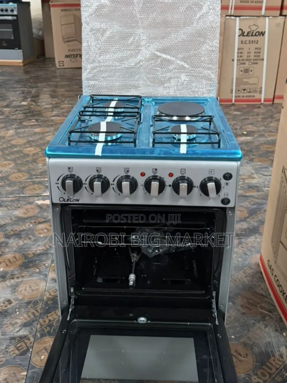 3+1 Olelon Silver Standing Cooker