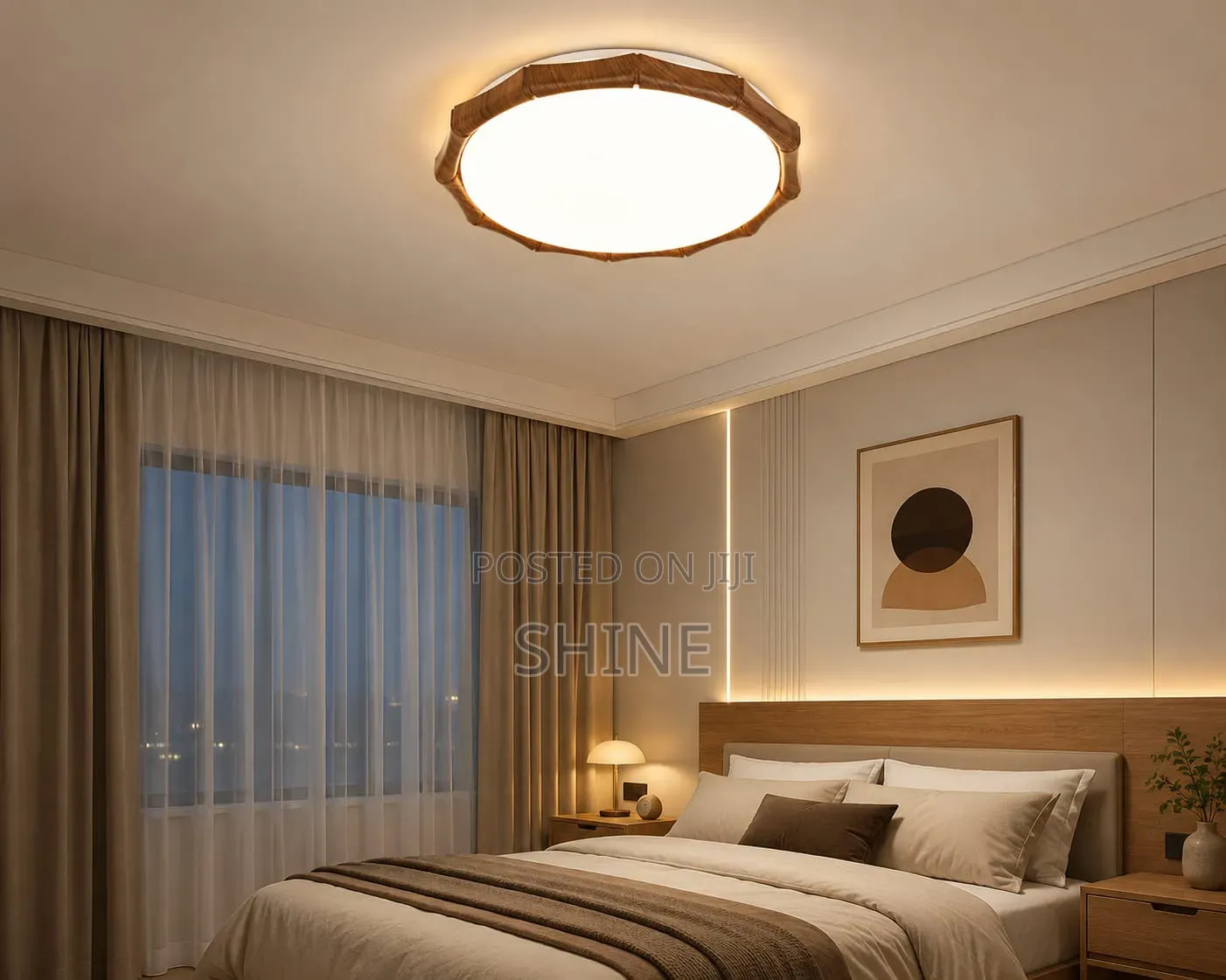 Wood Grain Led Ceiling Light