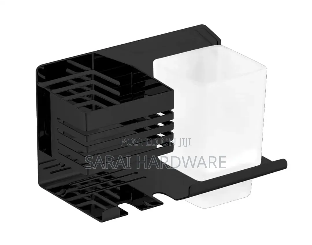 Black Tooth Brush Holder