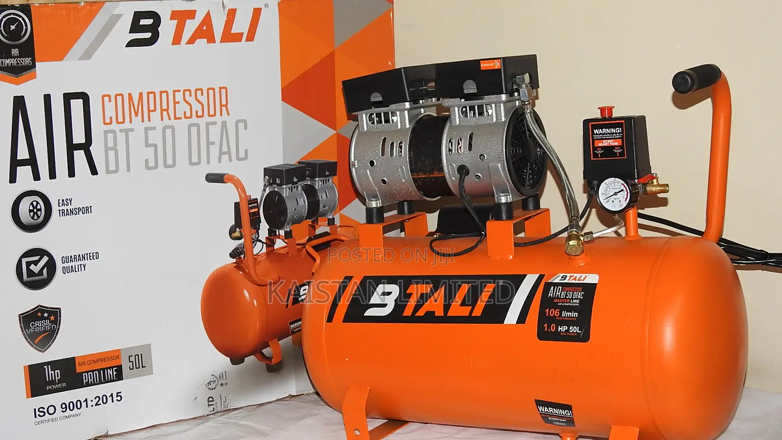 BTALI 50L 8-Bar Silent Compressor | Powerful Ultra-Quiet Work Tool