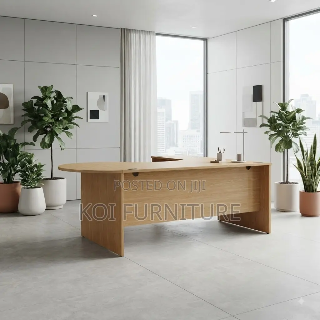 Office Desk; 120CM Curved Home Study Drawered Desk