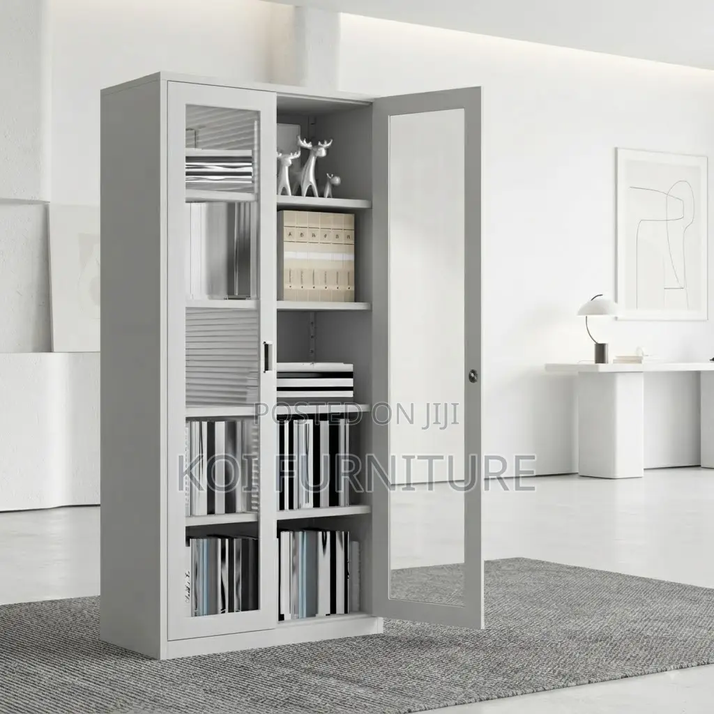 Office Cabinet; Five Adjustable Shelves Steel Urban Office Cabinet