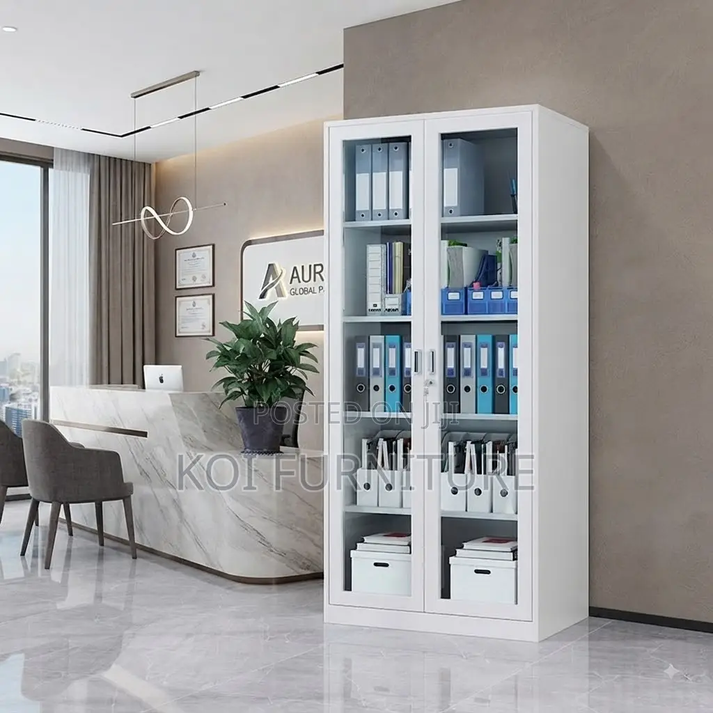 Office Cabinet; Five Adjustable Shelves Steel Urban Office Cabinet
