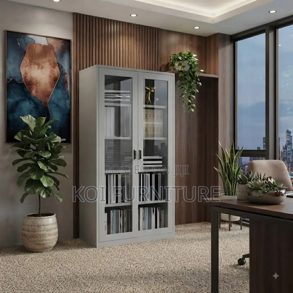 Office Cabinet; Five Adjustable Shelves Steel Urban Office Cabinet