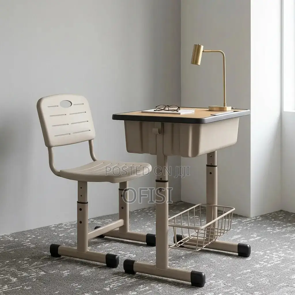 Kid's Desk; Height Adjustable Kid's Desk Chair Combo