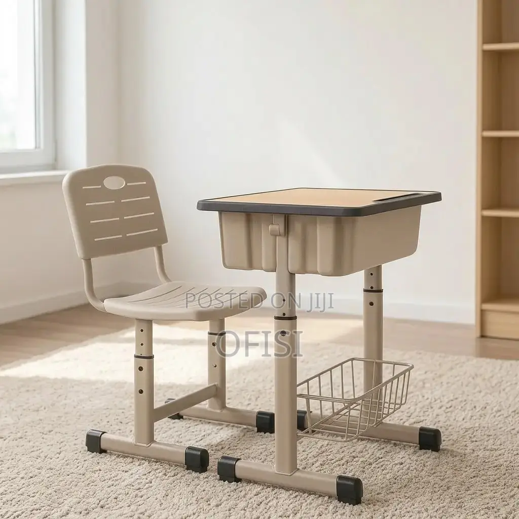 Kid's Desk; Height Adjustable Kid's Desk Chair Combo