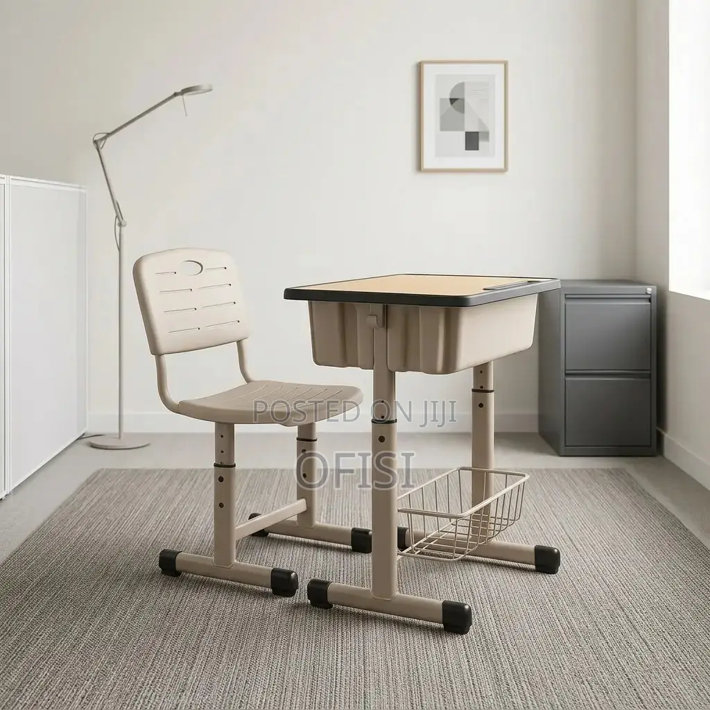 Kid's Desk; Height Adjustable Kid's Desk Chair Combo