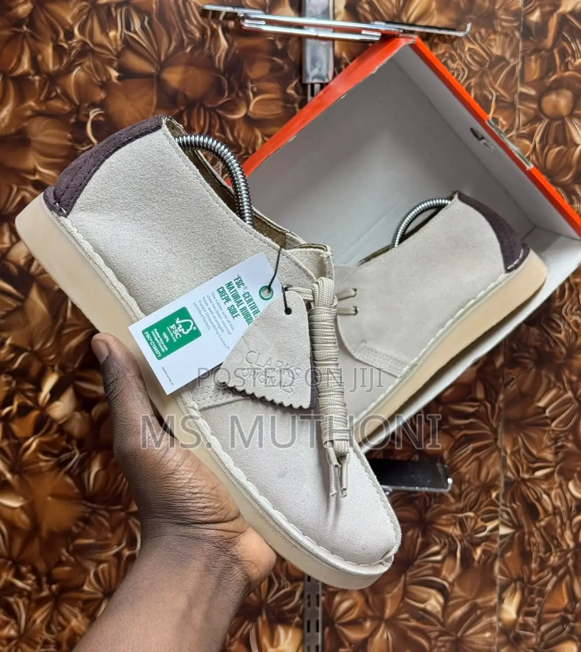 Tan/Brown Suede "Bank Robber"Clarks Originals Desert Trek :40-45