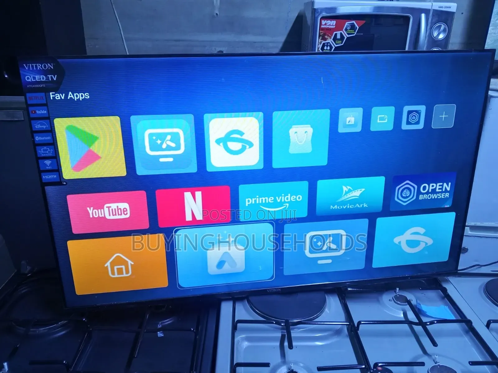 Vitron 43" QLED Frameless Smart TV