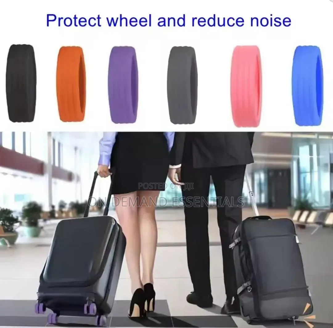 Silicone Stretchy 8-Piece Set of Silicone Luggage Wheel Protectors