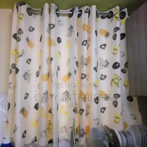 Give Your Interiors a Touch of Class With Fruit Themed Kitchen Curtain