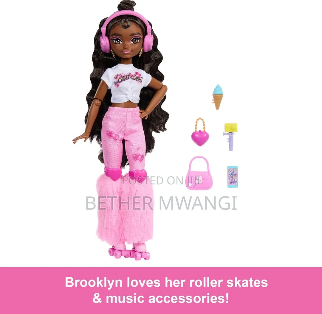 Dream Besties Barbie Brooklyn Roller Skating Fashion Doll