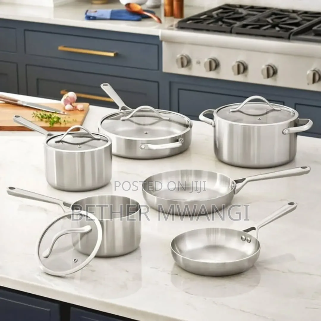 10-Piece Modern Tri-Ply Cookware Set in Kenya