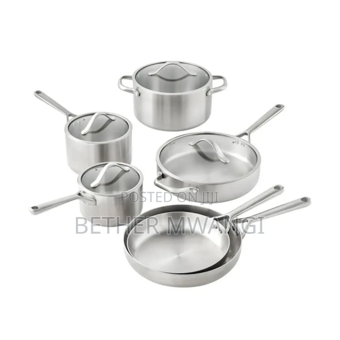 10-Piece Modern Tri-Ply Cookware Set in Kenya