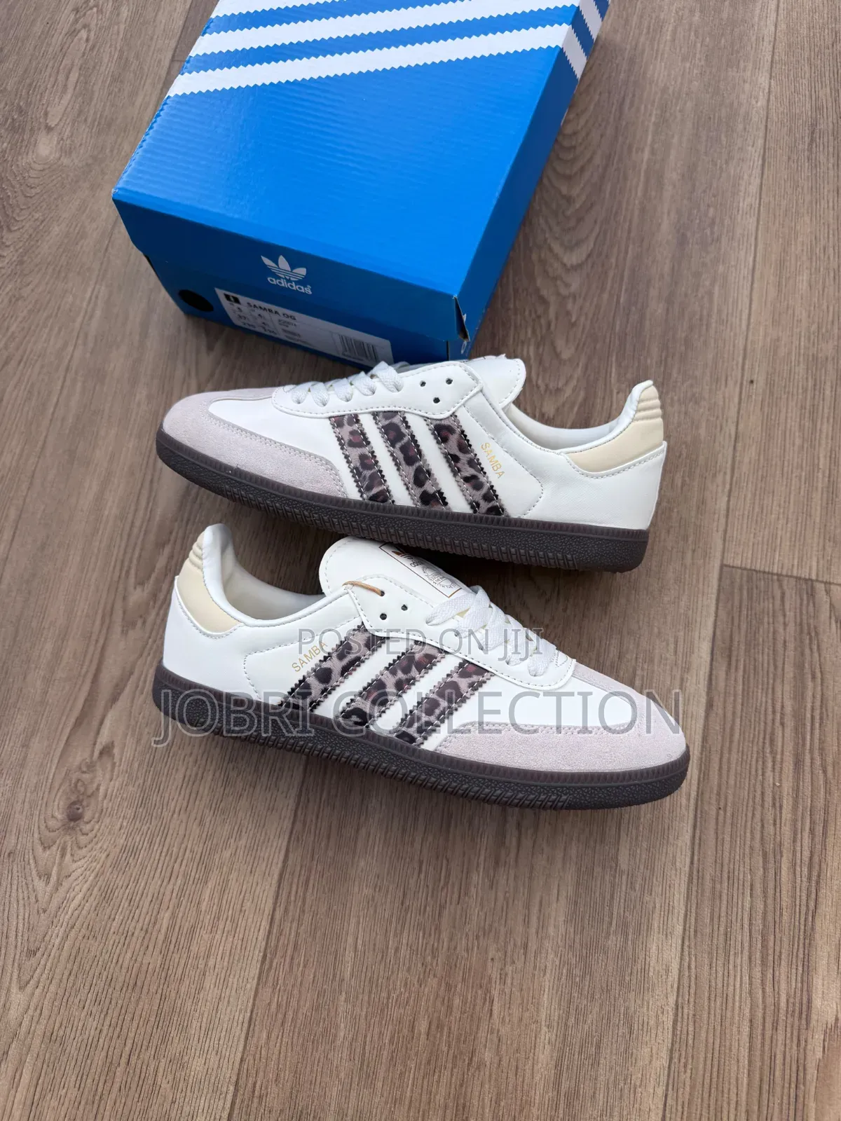 Adidas Samba "Leopard-Print Side Stripes" Sneakers