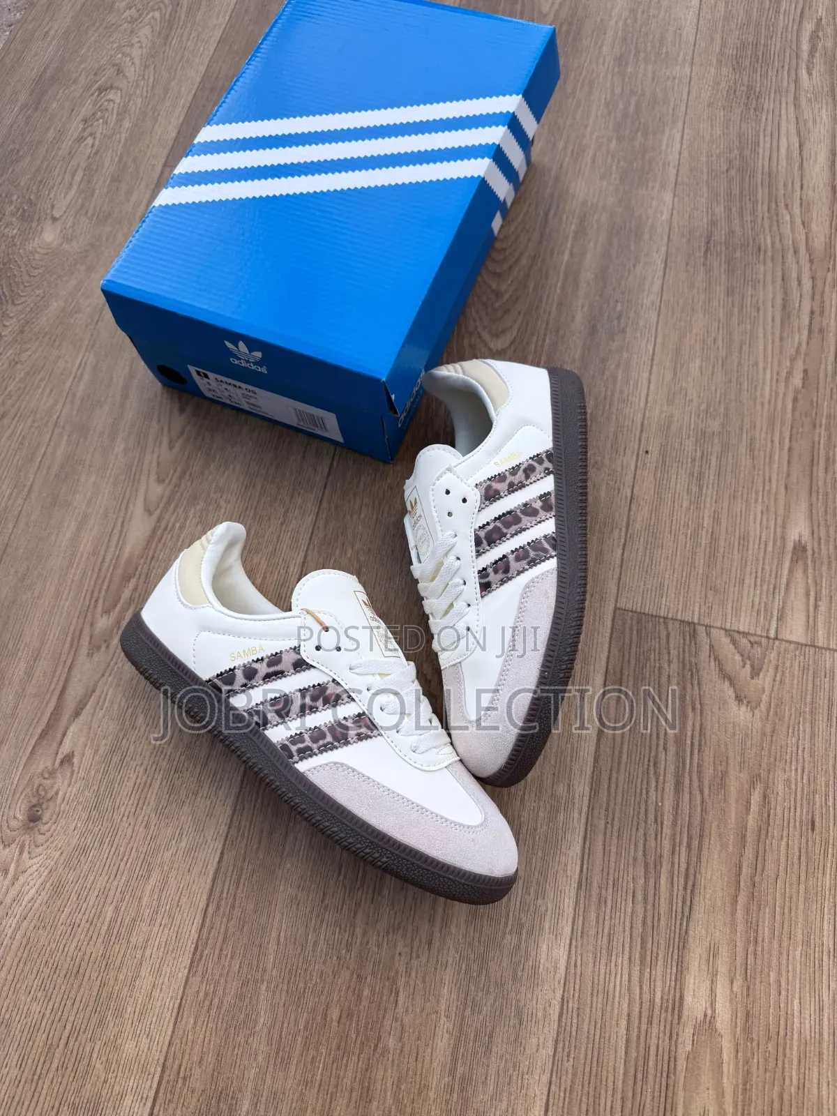 Adidas Samba "Leopard-Print Side Stripes" Sneakers