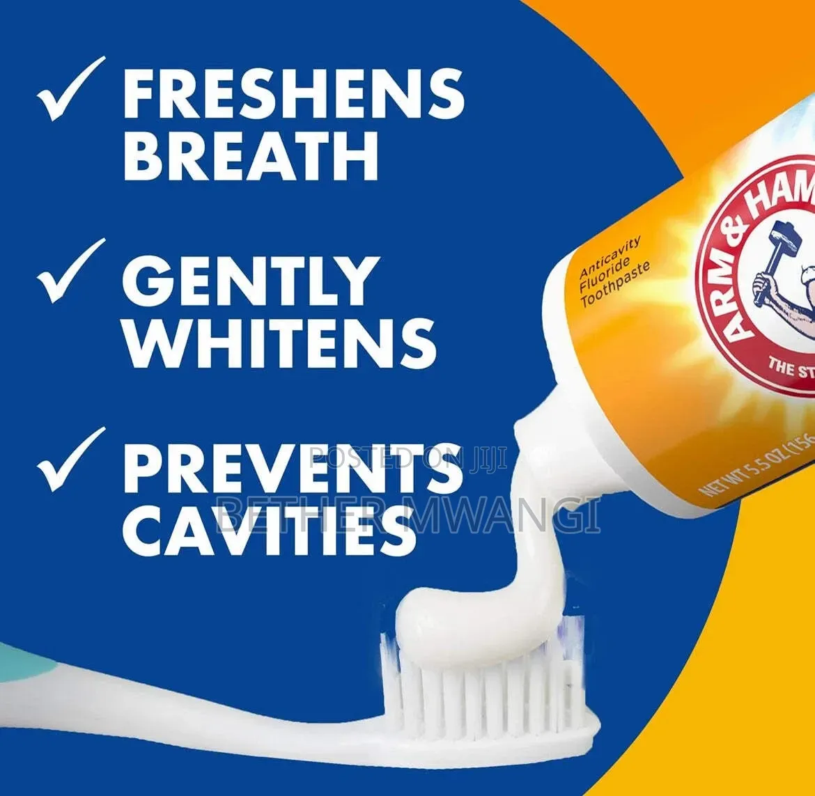 Arm Hammer Plus TheraBreath Whitening Anticavity Fluoride Toothpaste