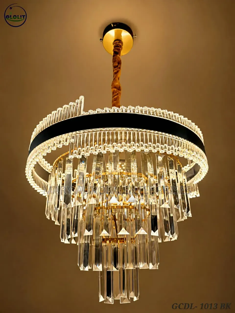 Aluminum Crystal Chandelier
