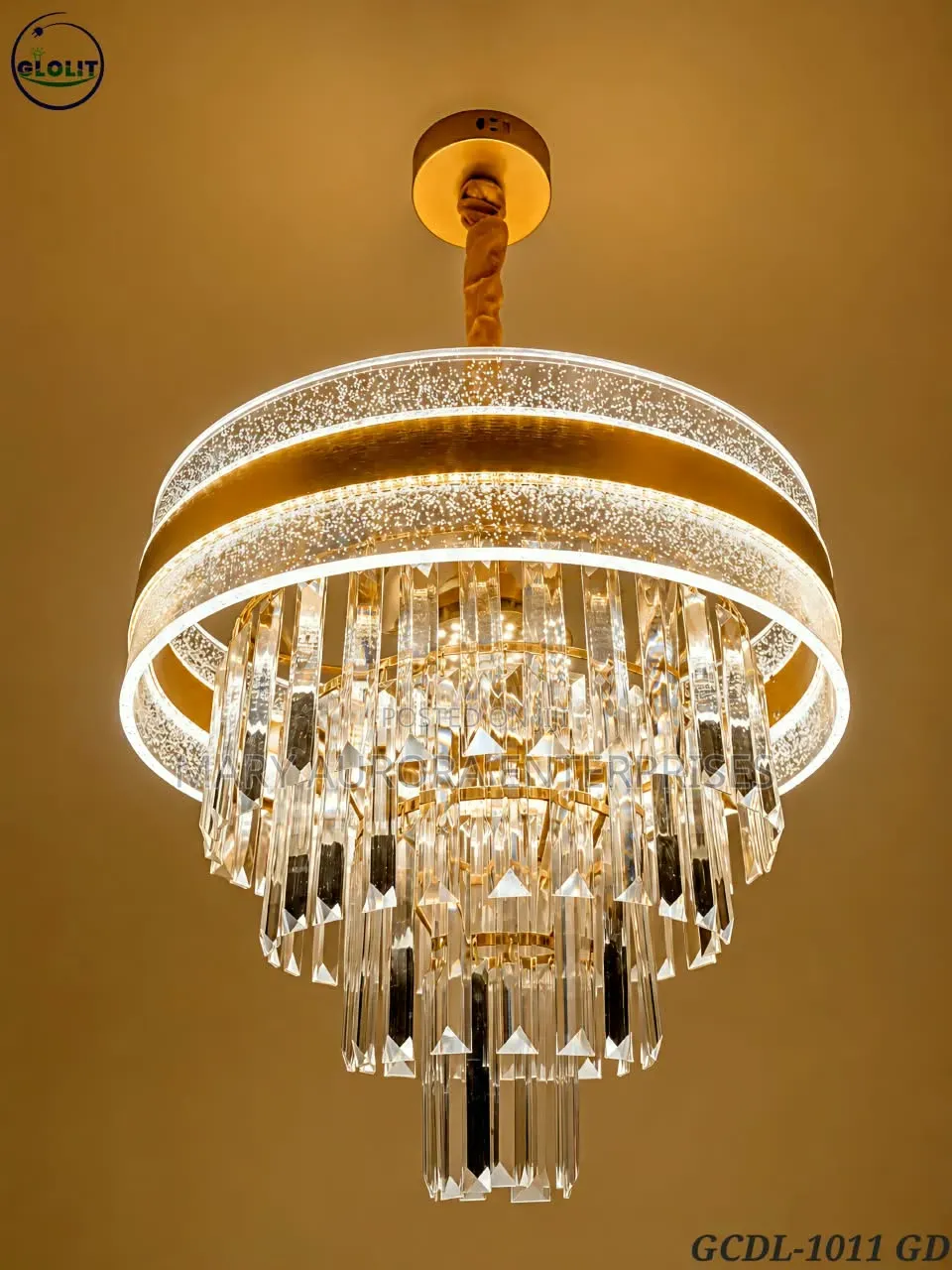 Aluminum Crystal Chandelier