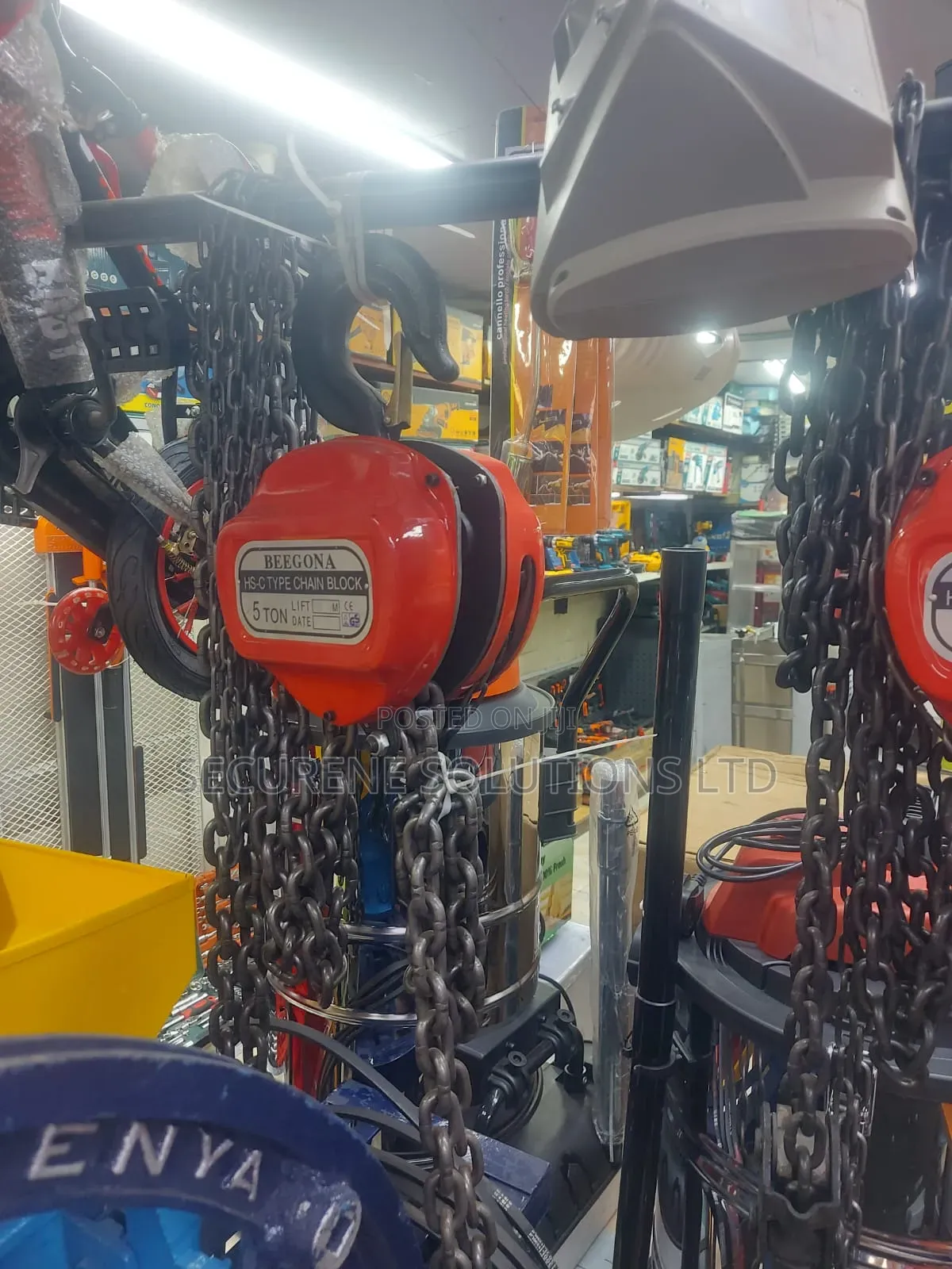 Beegona HS-C Type 5-Ton Manual Chain Block With a 3-Meter Lift Height