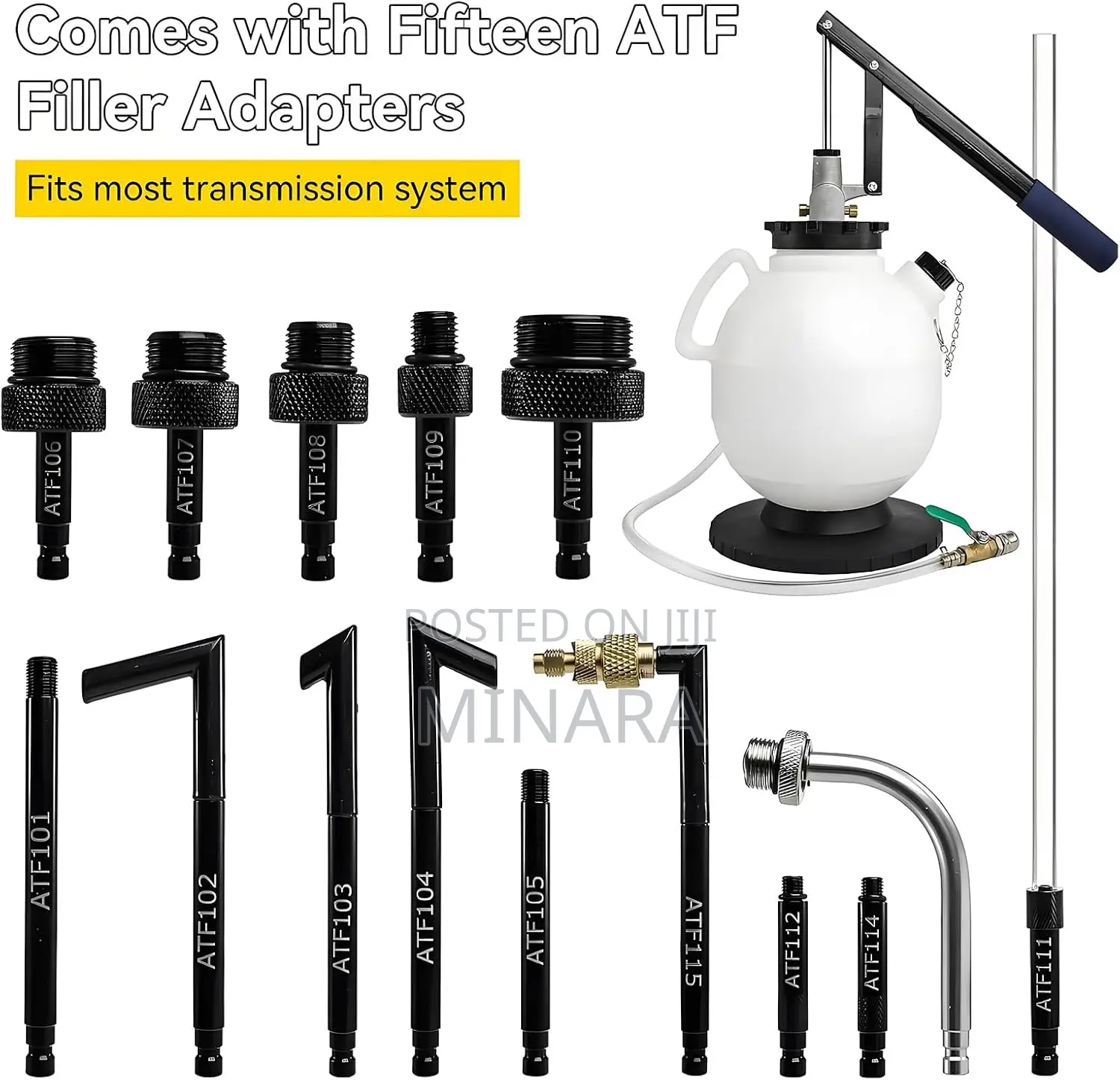 7.5L Manual Transmission Fluid Pump, Gearbox Filler With ATF Adapters