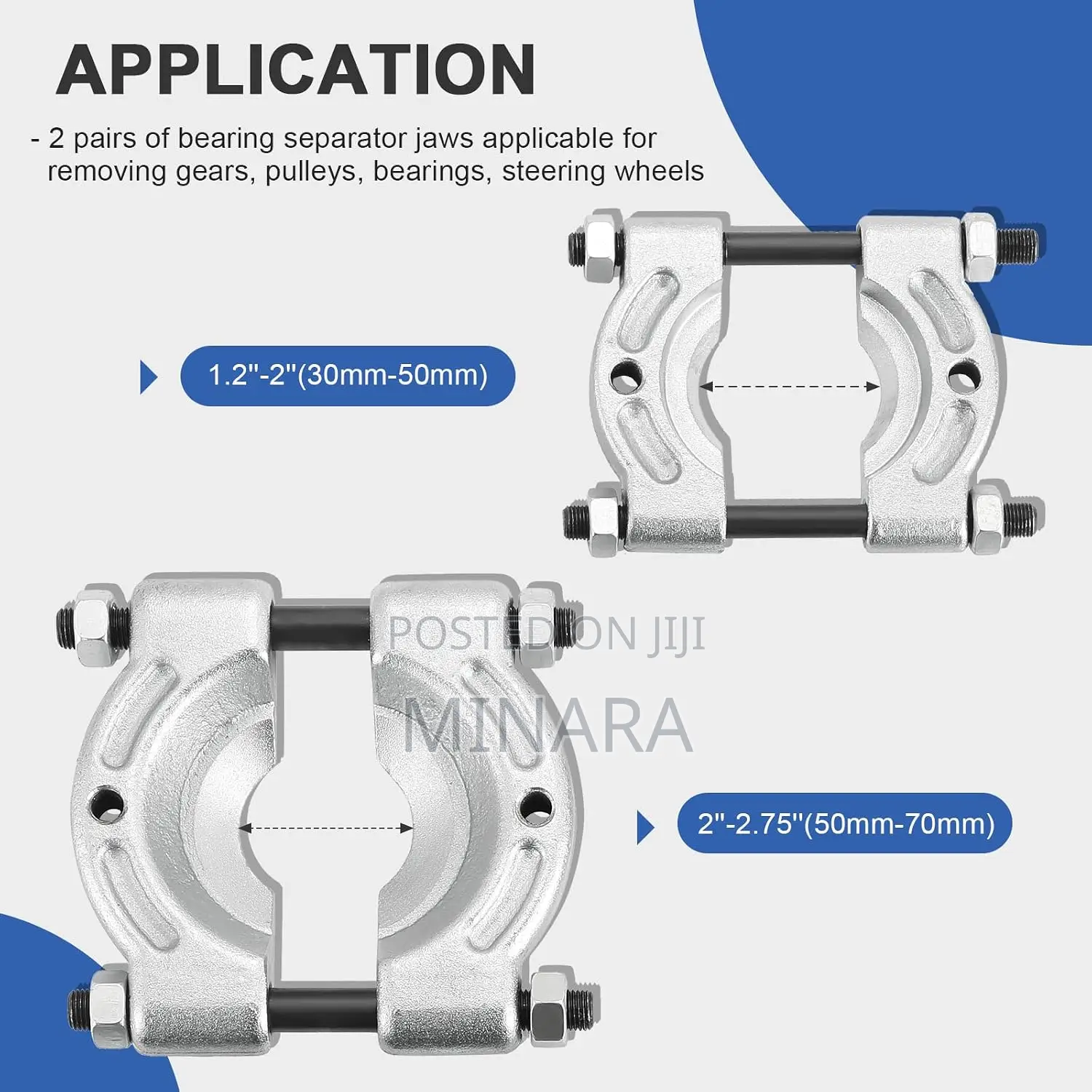 14Pcs, Bearing Separator Puller Set, 2" 3" Heavy Duty 5 Ton