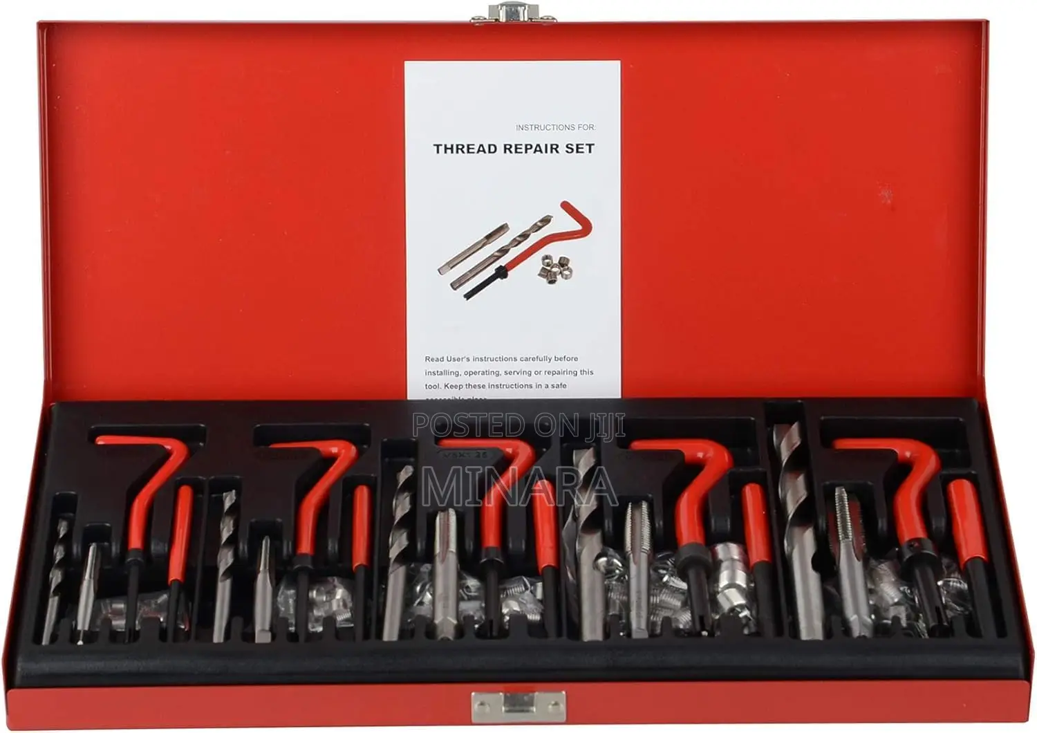 131Pcs, Helicoil Thread Repair Kit, HSS Drill Insert Tool M5-M12
