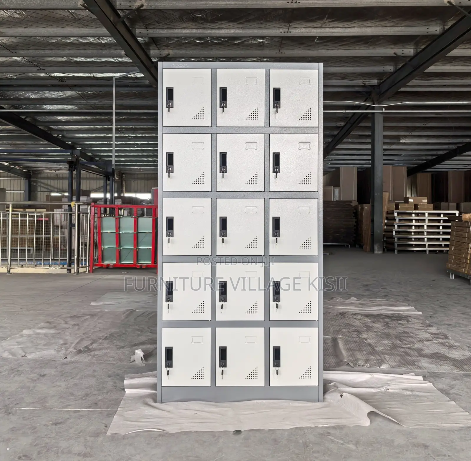 Locker:15-Door Lock Locker Cabinet