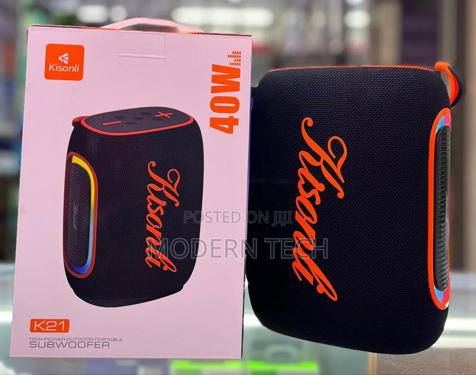 Kisonli 40W Bluetooth Speaker | Powerful Bass | Rechargeable