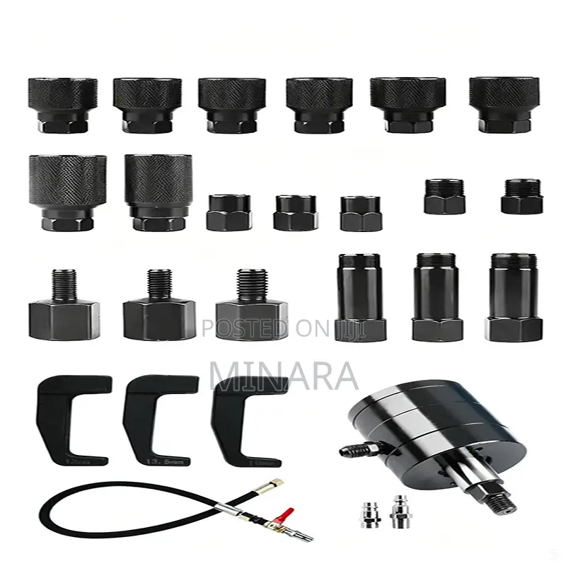 23Pcs, Pneumatic Injector Puller Set for Diesel Engines,72-116 Psi