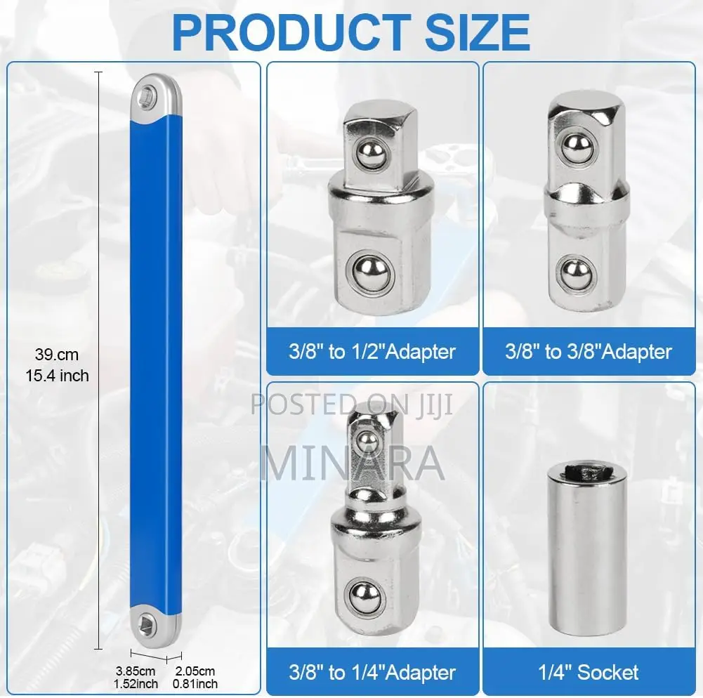 Offset Extension Wrench, Multifunctional Tight Reach Wrench Set