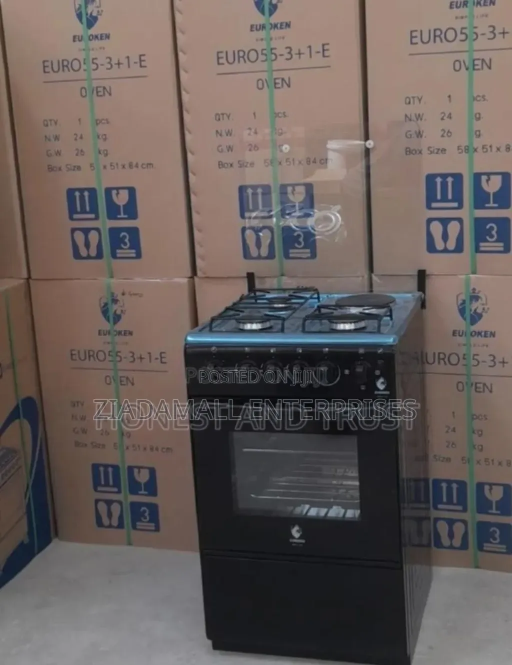 Digital Euroken 3+1 Standing Cooker. Automatic Ignition. Electric Oven