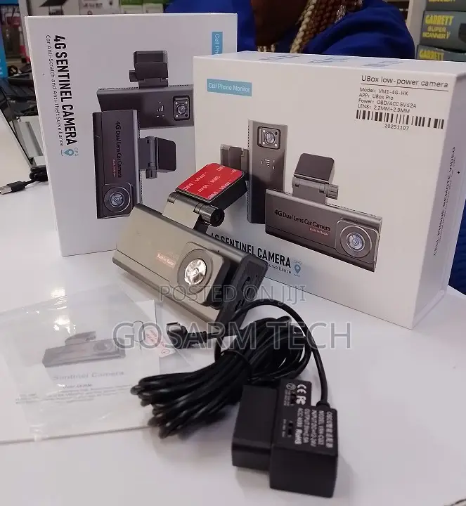 Front and Rear 4G Sentinel Dual Lens Dashcam Ubox Vehicle Camera