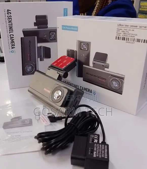 Front and Rear 4G Sentinel Dual Lens Dashcam Ubox Vehicle Camera