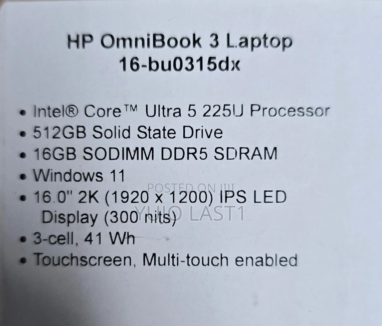 New Laptop HP 16GB AMD Ryzen 3 SSD 16 GB