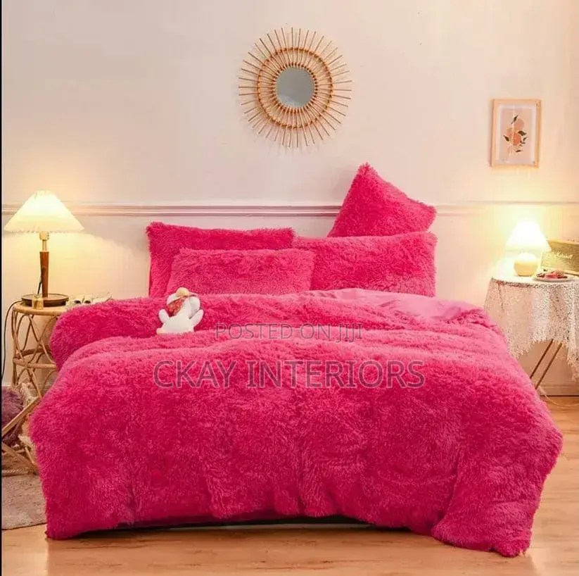 Black and Hot Pink, Cold Season Warm Duvets