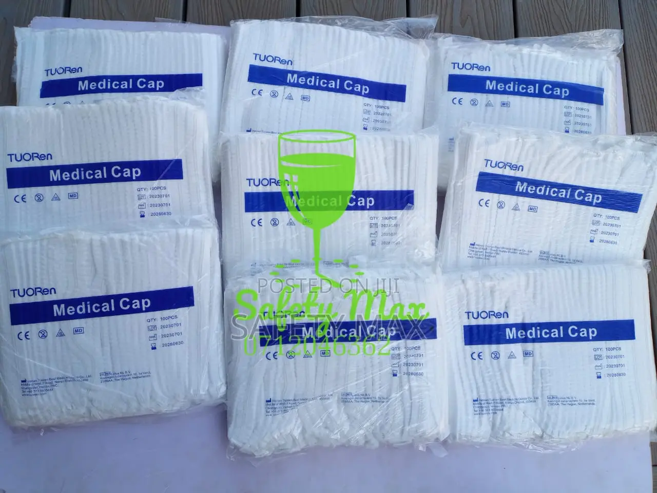 Disposable Hair Net White/Blue
