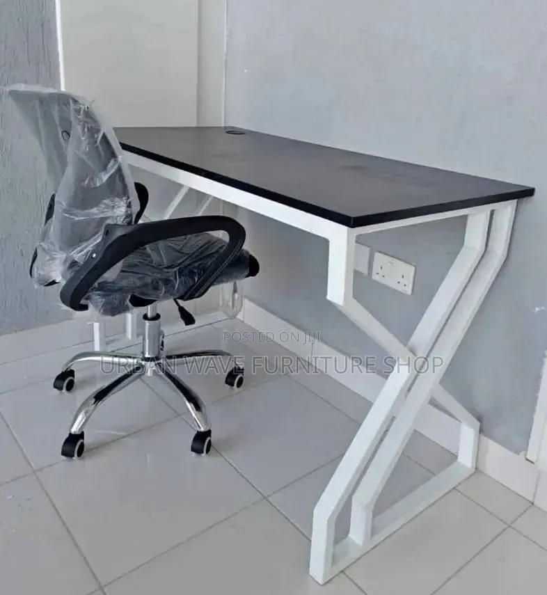 Office Desk and Chair Set Up
