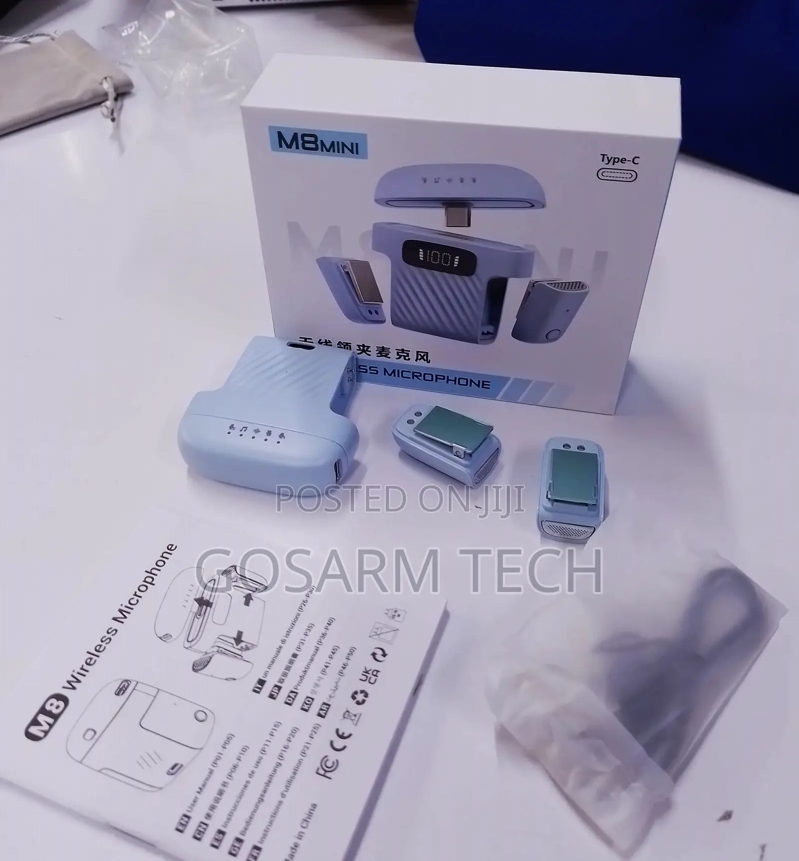 M8 Mini Recording Wireless Microphone for Smartphone