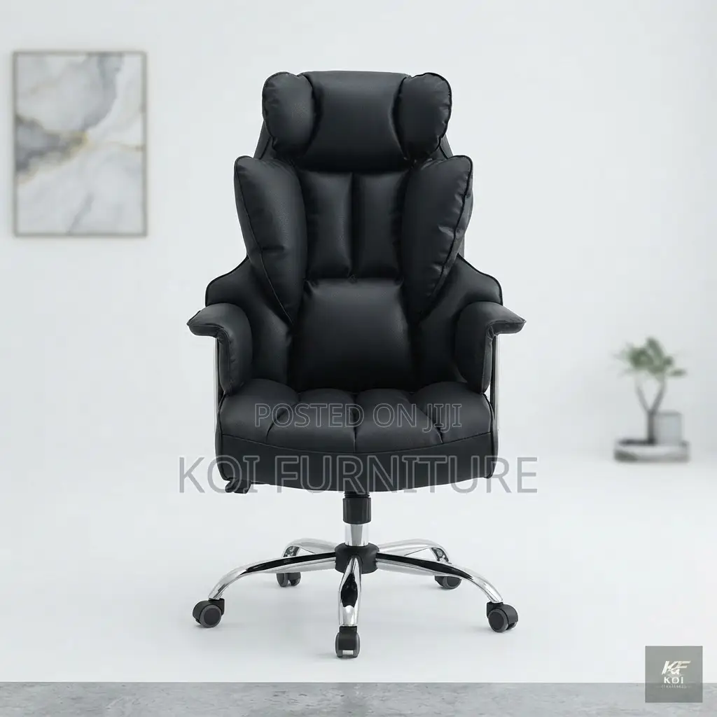 Office Chairs; Butterfly Backrest High Office Leather Seat