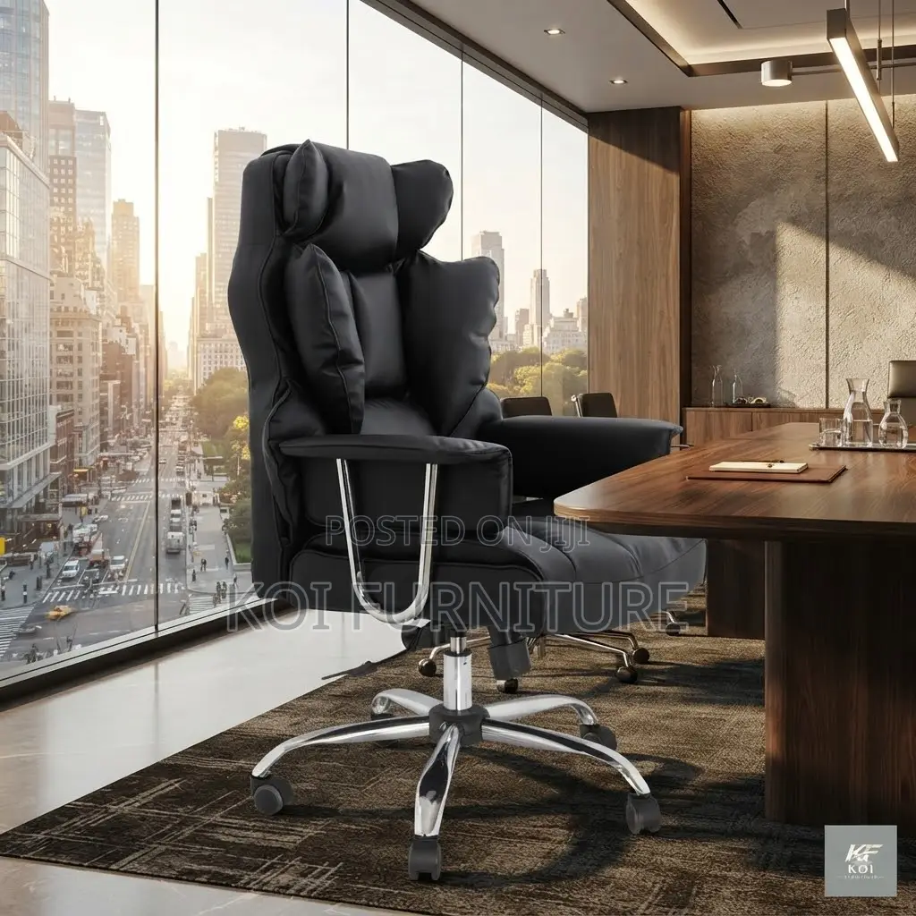 Office Chairs; Butterfly Backrest High Office Leather Seat