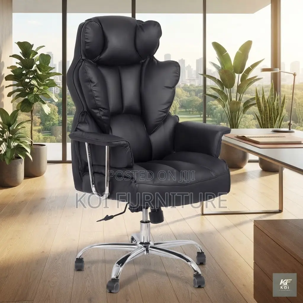 Office Chairs; Butterfly Backrest High Office Leather Seat