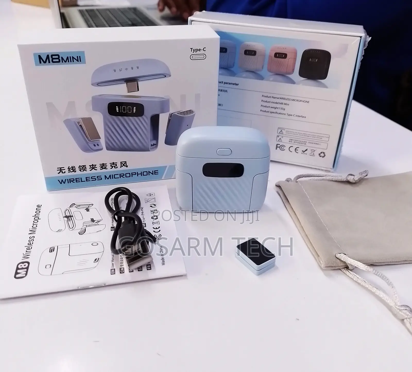 M8 Mini Wireless Microphone – High-Quality Recording