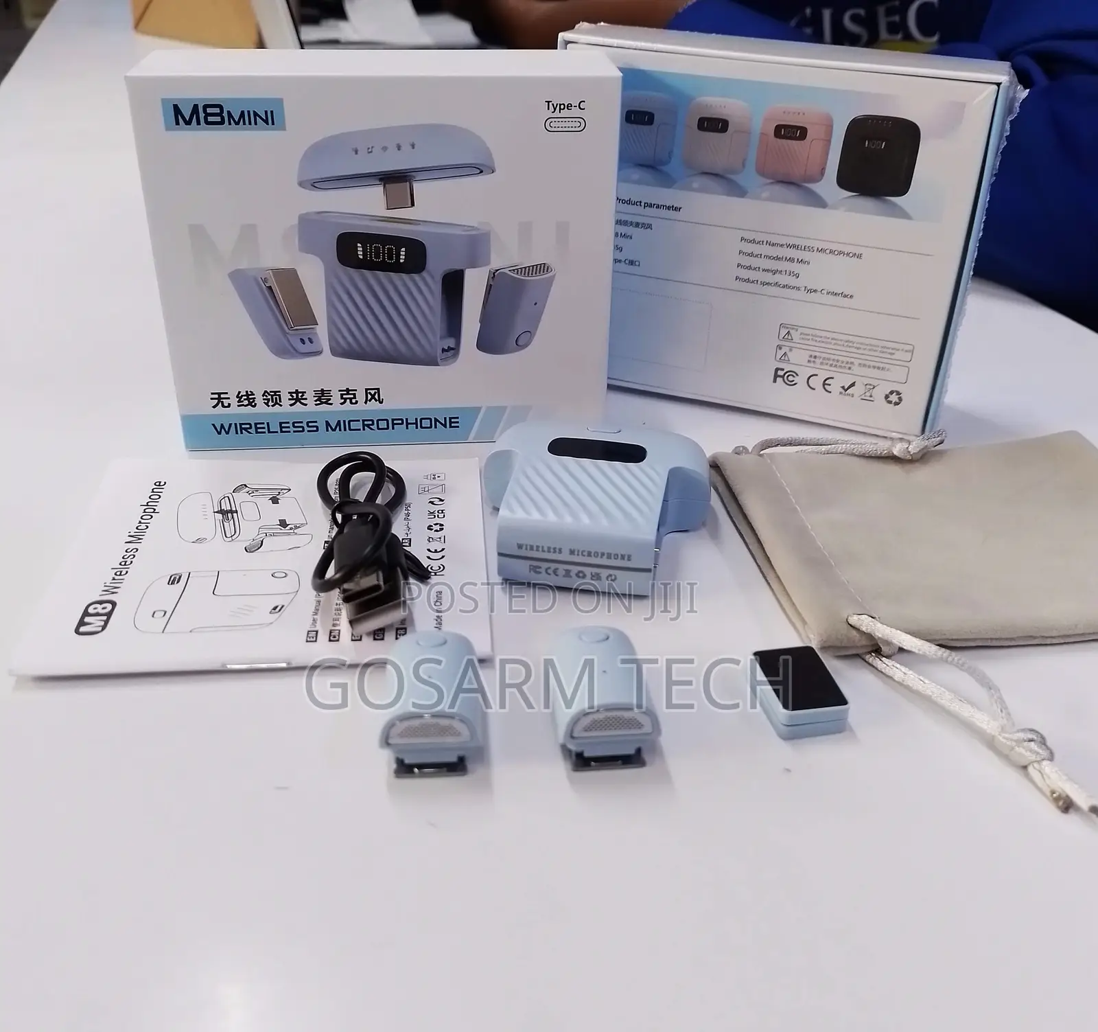 M8 Mini Wireless Mic – Content Creator Essential Magnetic Microphone