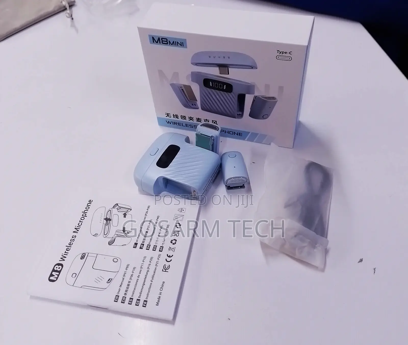 M8 Mini Wireless Mic – Smart Noise Reduction Wireles Microphone