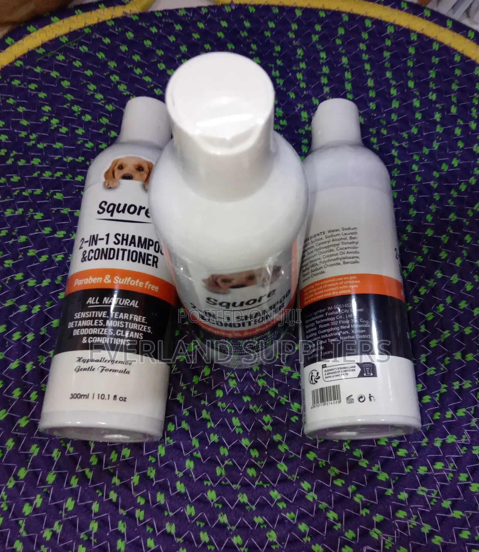 Natural Dog Shampoo Squore 2-in-1