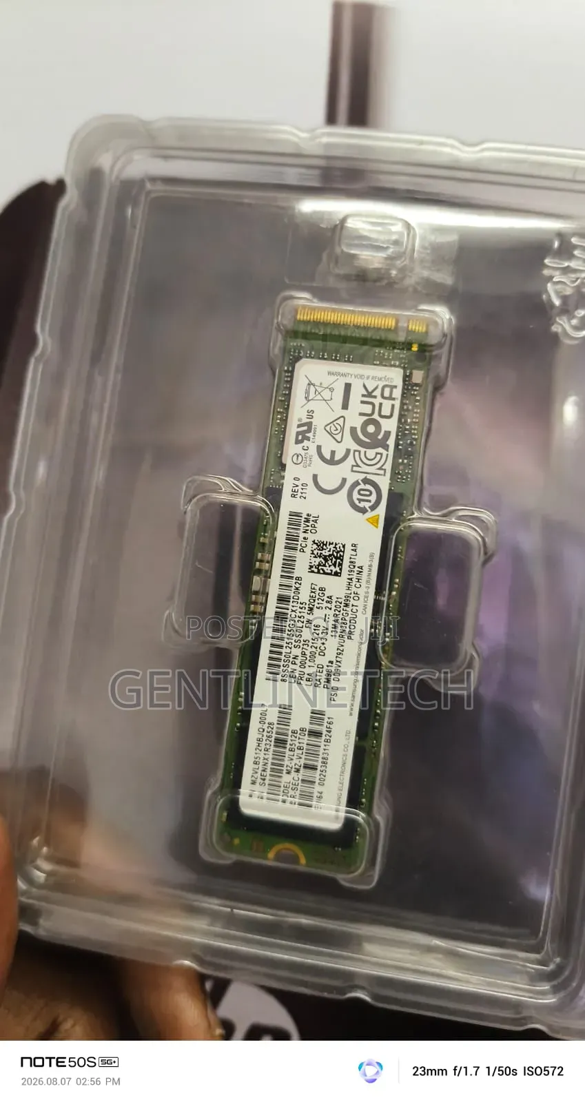 Samsung 512GB Pm981 NVMe M.2 SSD